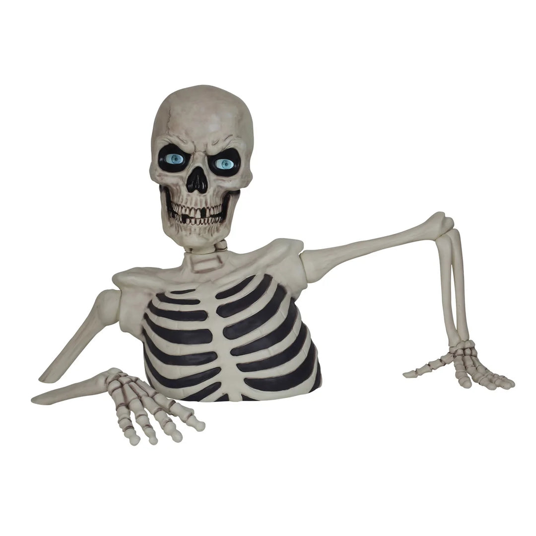 Squelette géant révolutionnaire d'Halloween avec yeux LCD