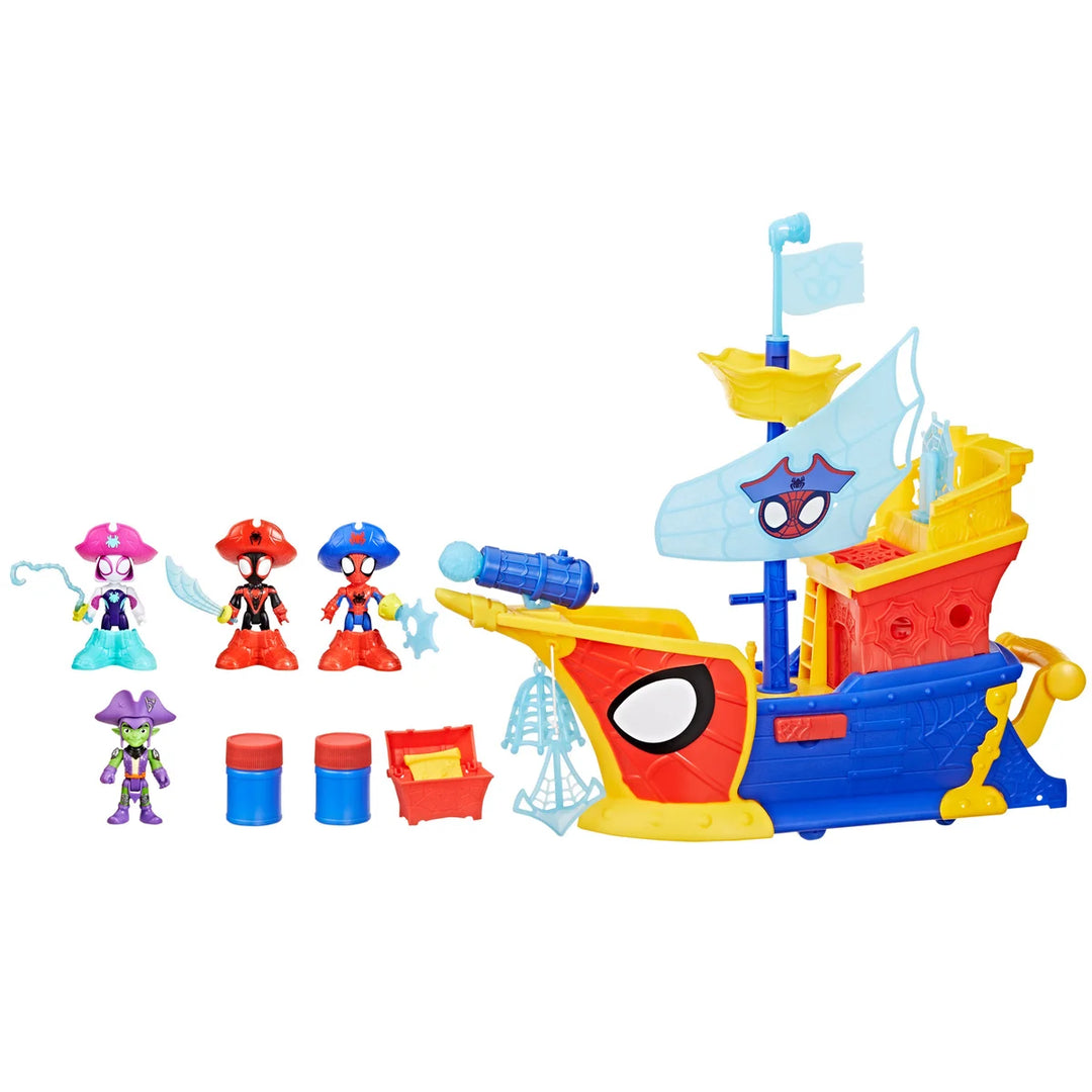 Hasbro - Bateau pirate à bulles Marvel Spidey