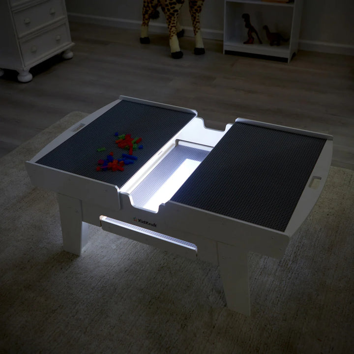 KidKraft Light-Up Table with 210 Bricks