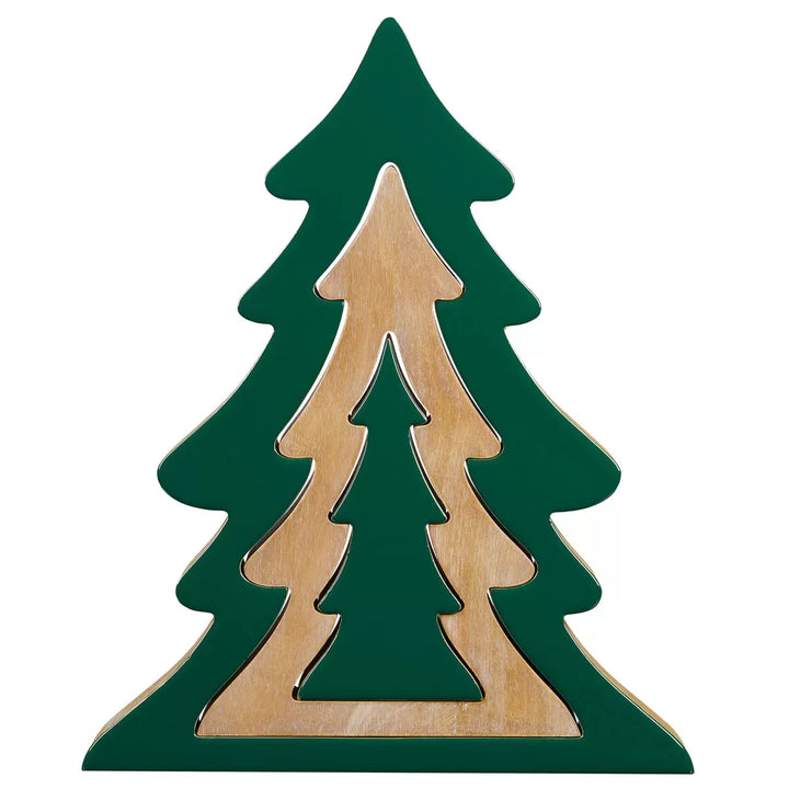 Nesting Wood Christmas Trees