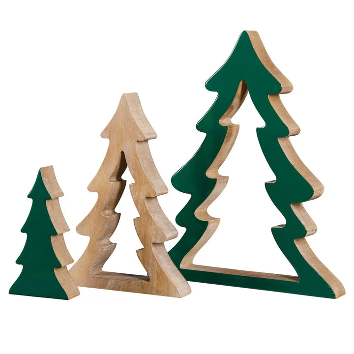 Nesting Wood Christmas Trees