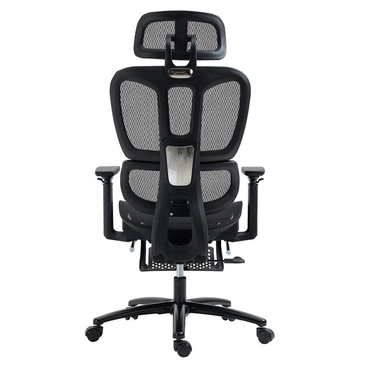 Motionwise - Chaise en maille à dossier haut avec repose-pieds