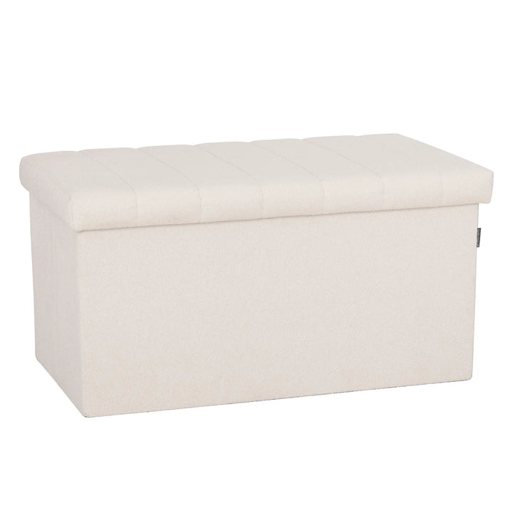 Seville Classics - Coffre d'Ottomane pliable Boucle