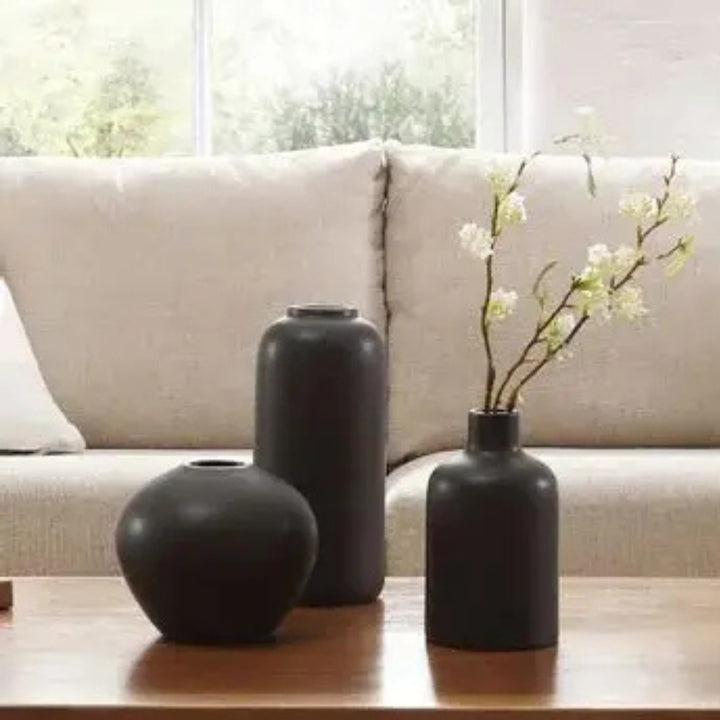 VCNY - Ensemble de 3 vases en grès