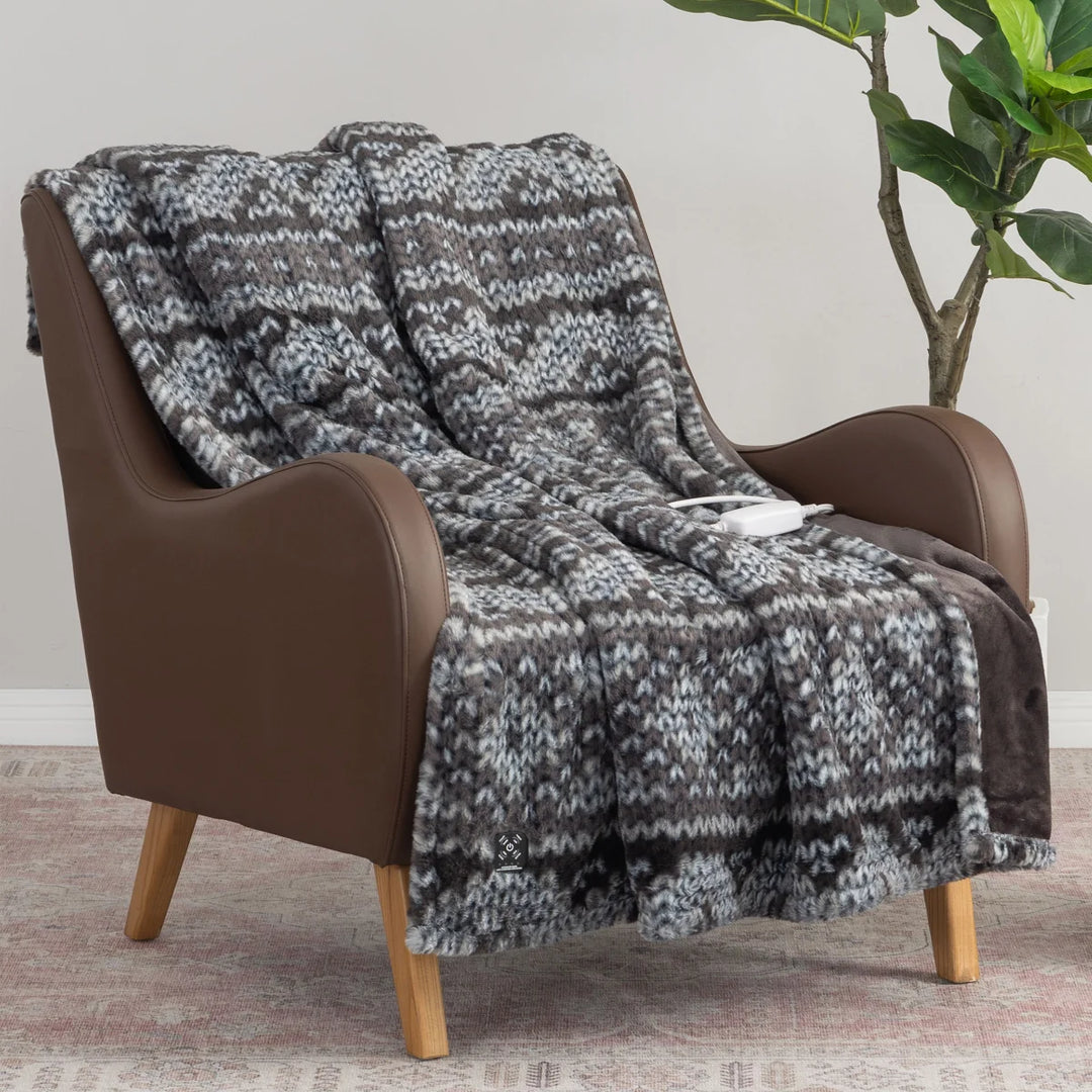 Berkshire - Couverture chauffante en fausse fourrure