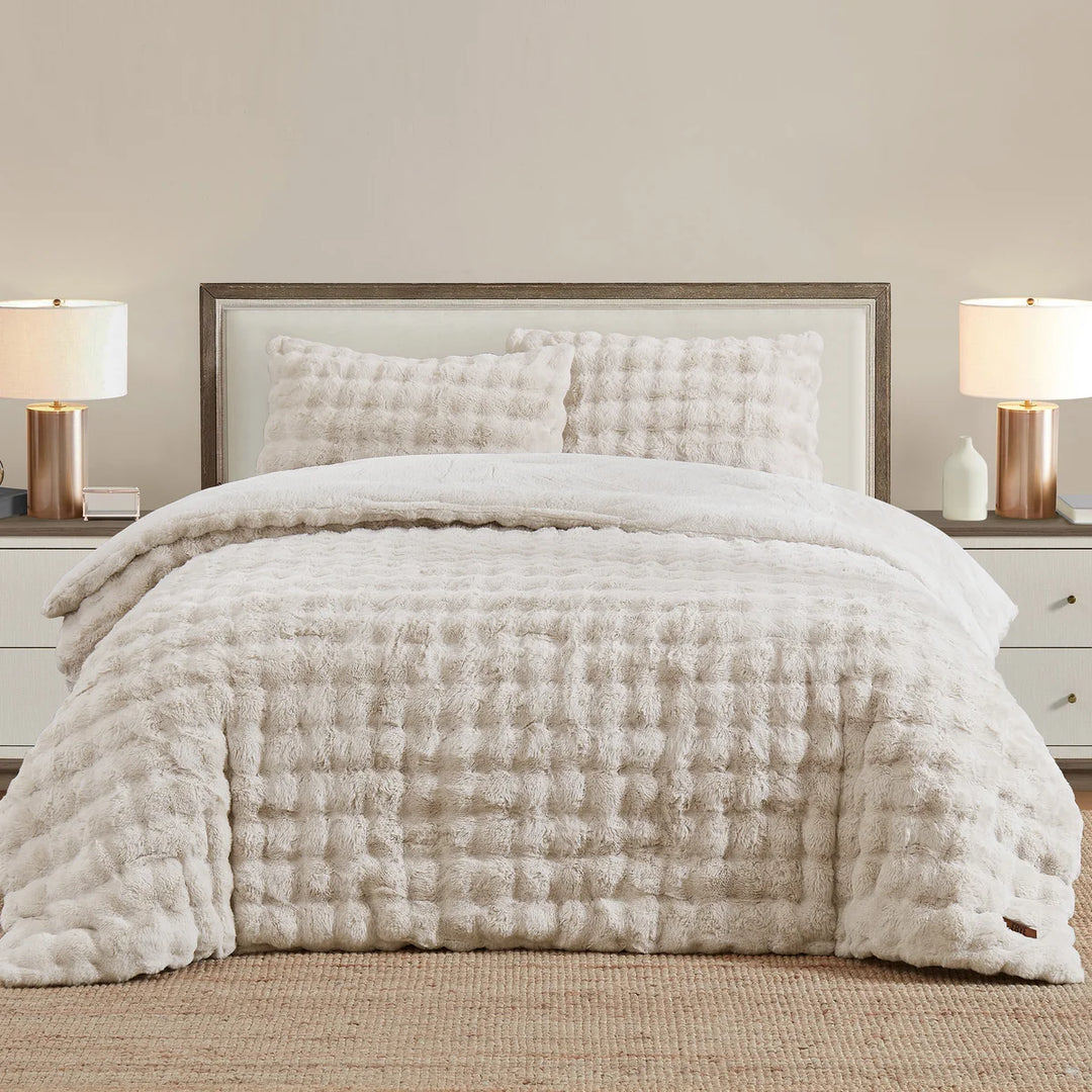 FRYE 3-Piece Faux Fur Comforter Set