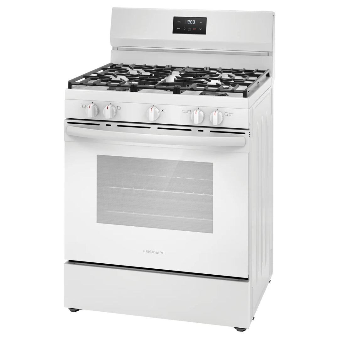 Frigidaire - Cuisinière à gaz à 5 brûleurs de 30 po, 5,1 pi³