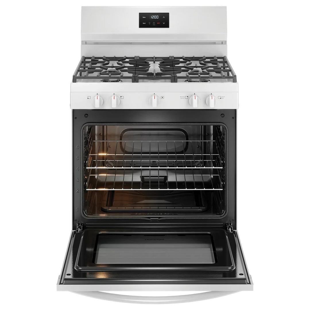 Frigidaire - Cuisinière à gaz à 5 brûleurs de 30 po, 5,1 pi³