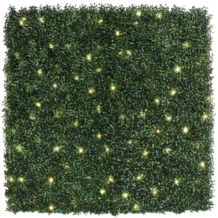 Golden Select - Panneau de haie artificielle avec lumières