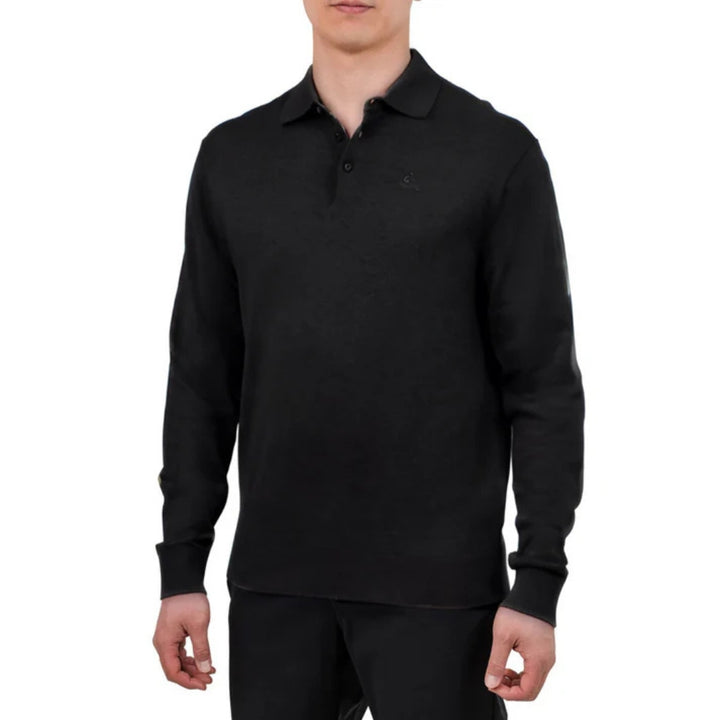 Benetton - Polo en Tricot à manches longues