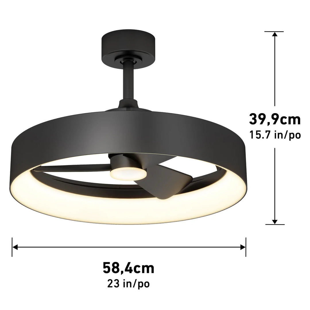 Artika - Austin ventilateur de plafond avec lumière