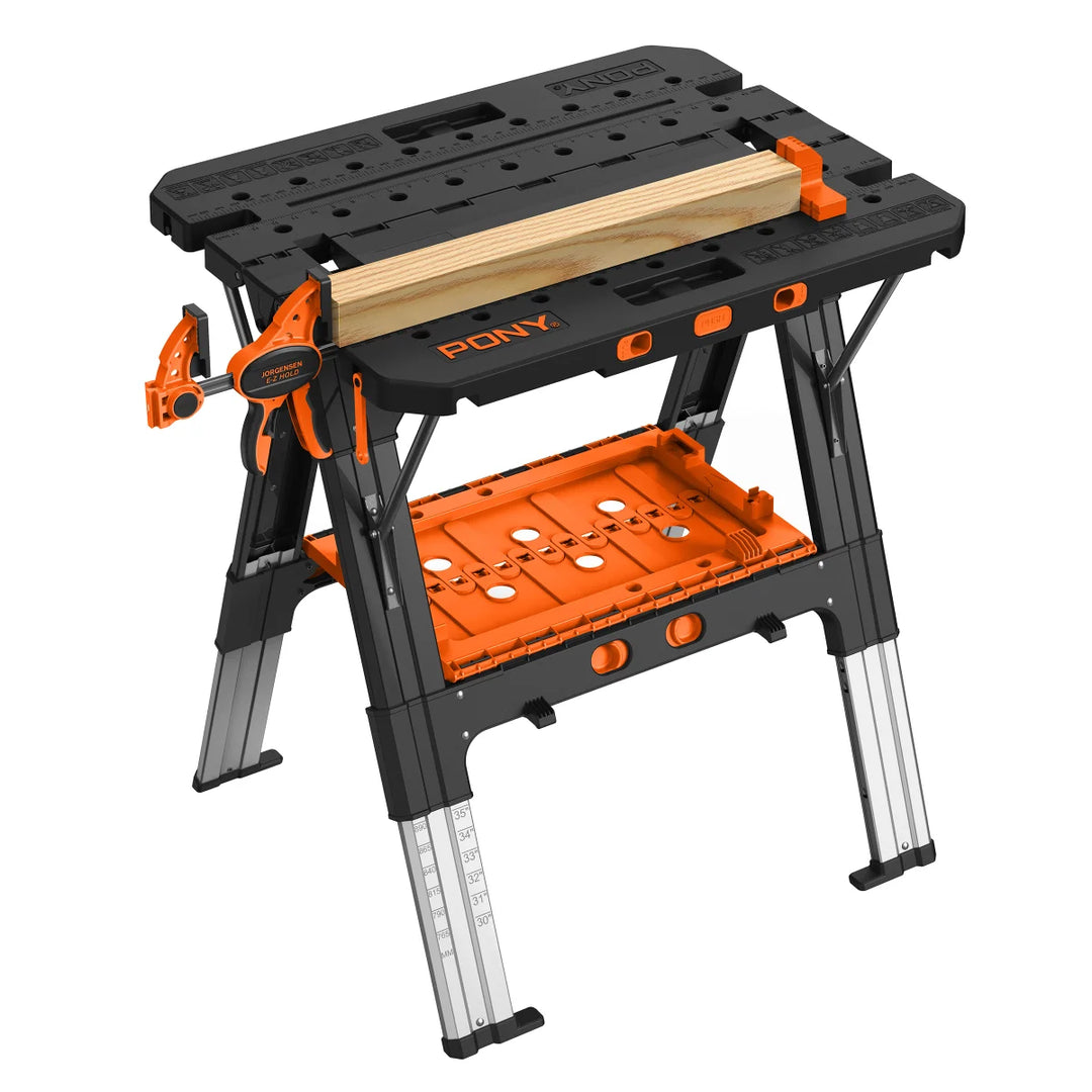 Pony Jorgensen - Portable Folding Table, 2-in-1 Sawhorse