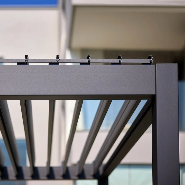 Mirador - Pergola réglable en aluminium persiennes, 8,8 pi x 14,4 pi