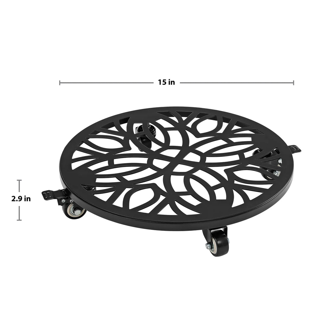 Stylecraft - Chariot de déplacement pour jardinière extérieur, paquet de 2