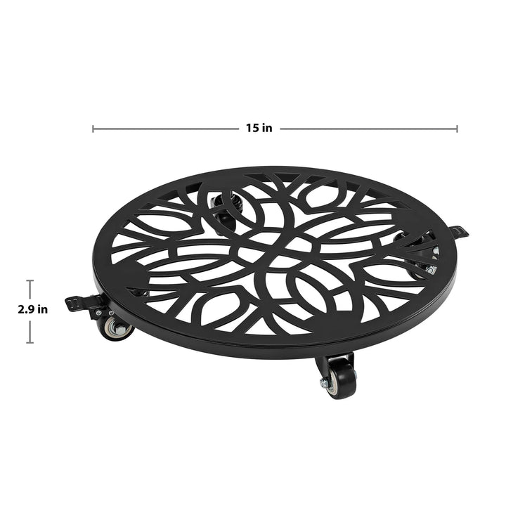Stylecraft - Chariot de déplacement pour jardinière extérieur, paquet de 2