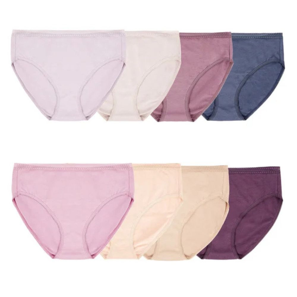Natori - Culotte taille haute échancrées, paquet de 8