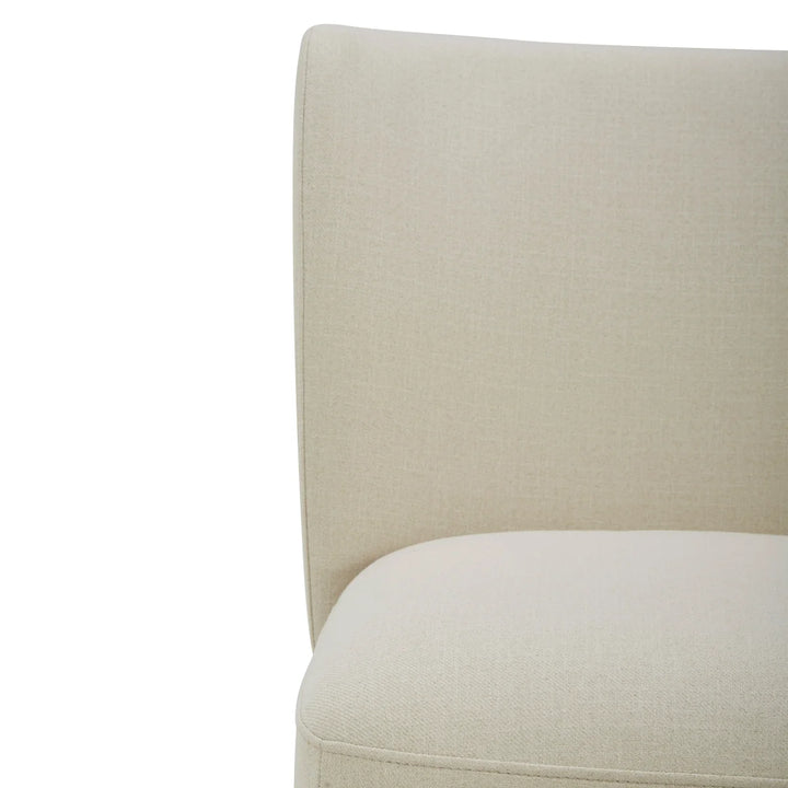 Aiden & Ivy Blai Fabric Rolling Armless Accent Chair