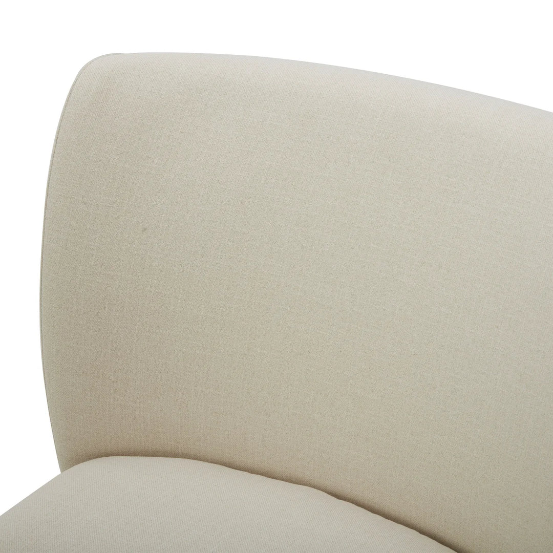 Aiden & Ivy Blai Fabric Rolling Armless Accent Chair