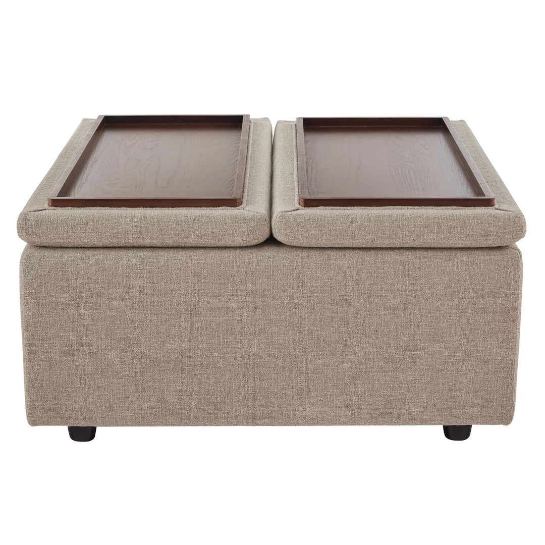 Aiden & Ivy Fabric Ottoman
