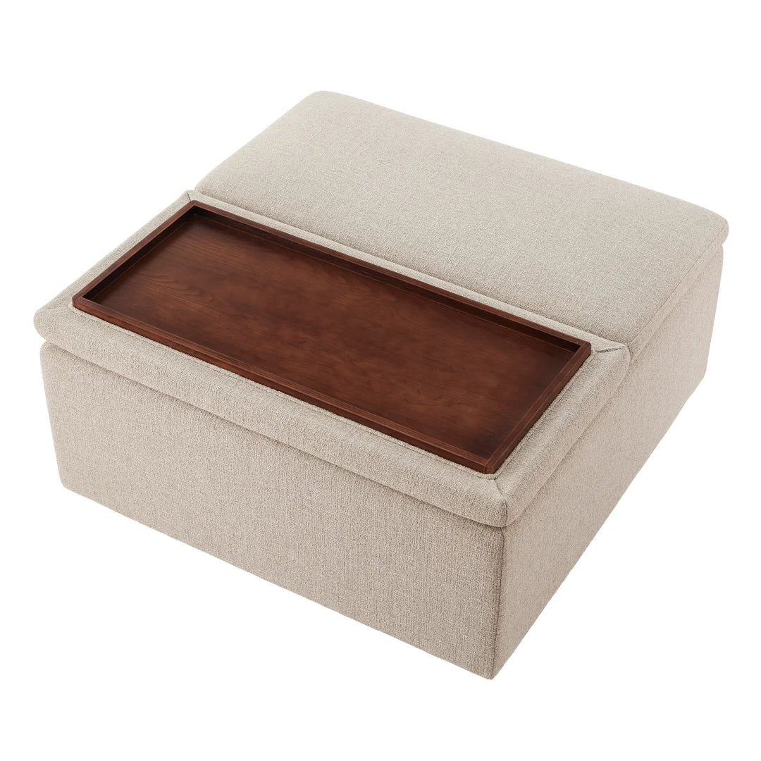 Aiden & Ivy Fabric Ottoman