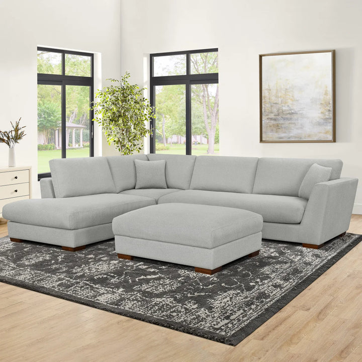 Henredon - Sectionnel en tissu Larkin House, 2 pièces