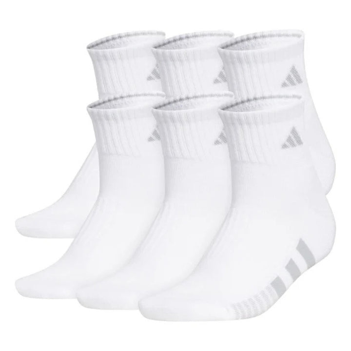 Adidas Cushioned Quarter Socks - 6 Pairs