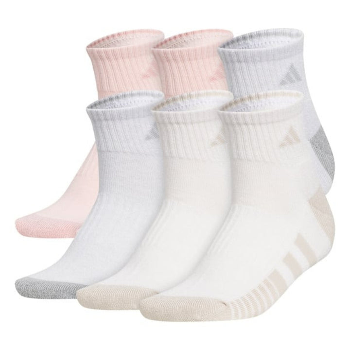 Adidas Cushioned Quarter Socks - 6 Pairs
