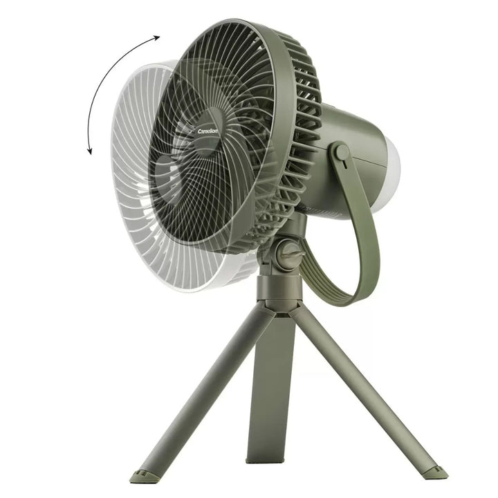 Camelion - Ventilateur de camping rechargeable avec lumière DEL