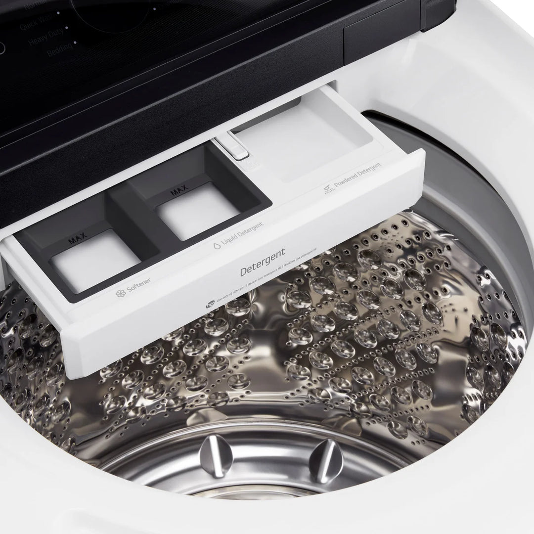 LG - Laveuse à chargement par le haut blanche de 6,3 pi³ Easyload