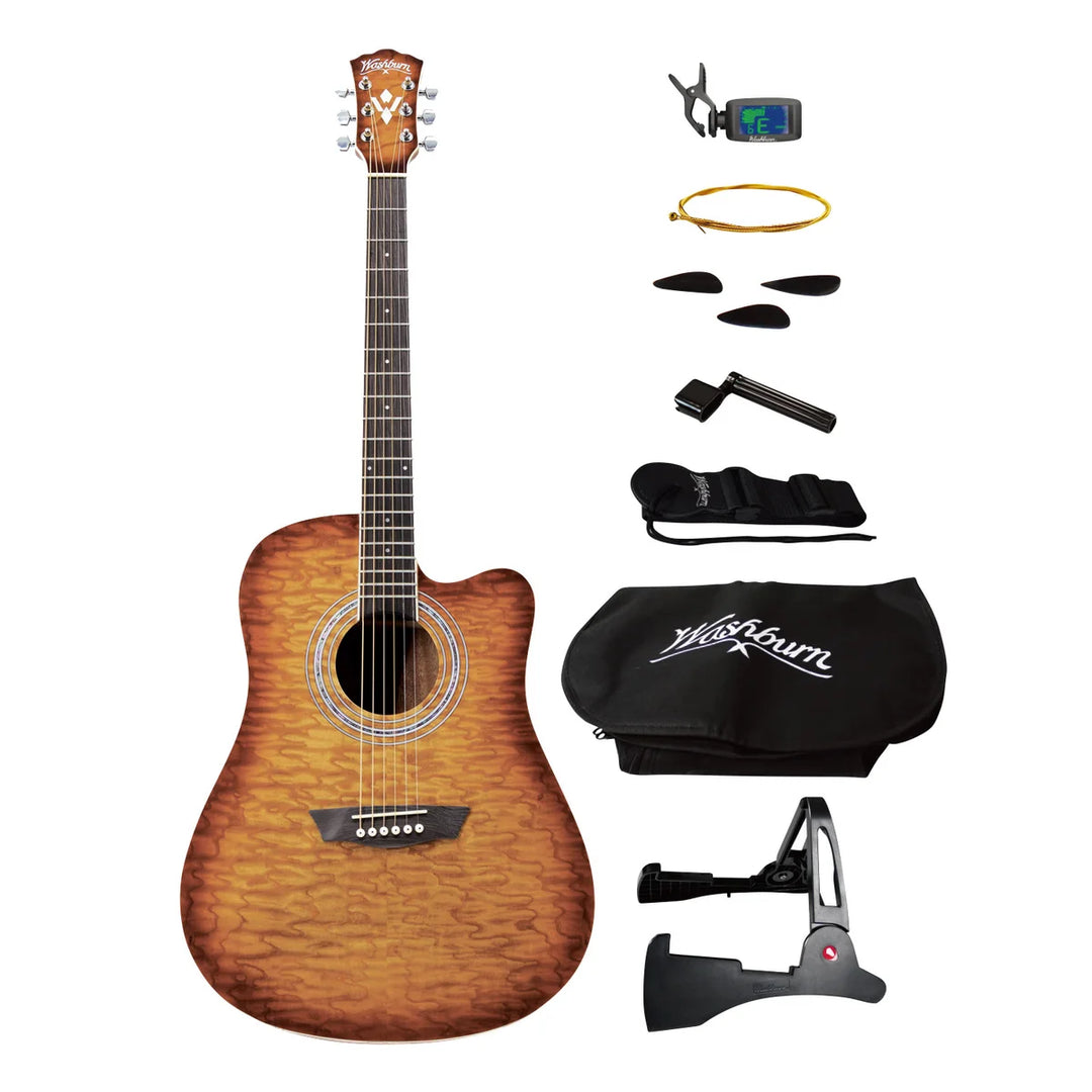 Washburn - Ensemble de guitare acoustique