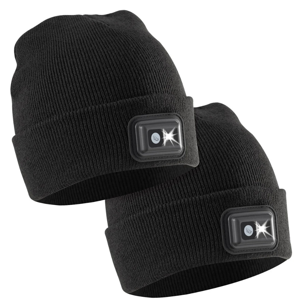 Powercap - Rechargeable LED Beanie, Pack of 2