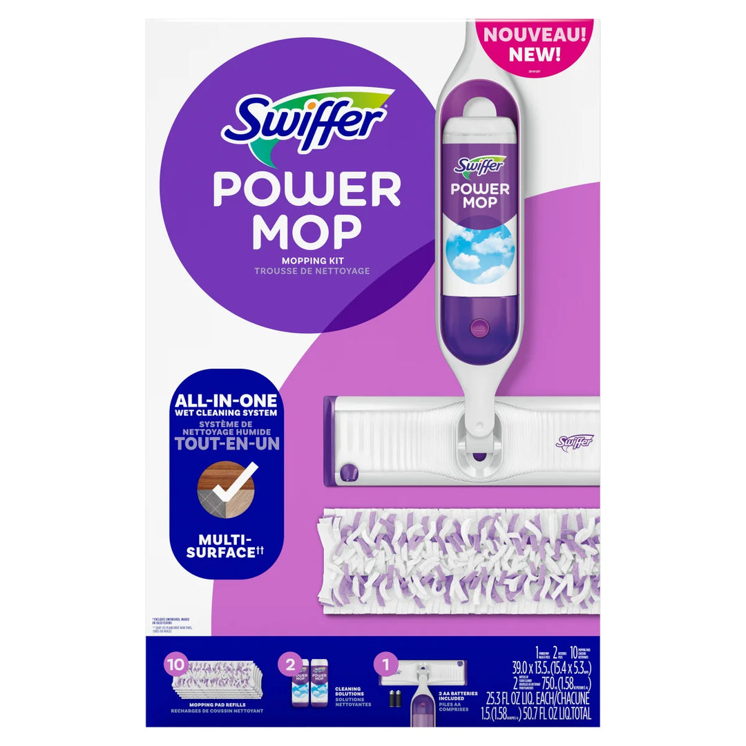 Swiffer - PowerMop trousse de nettoyage multi surface