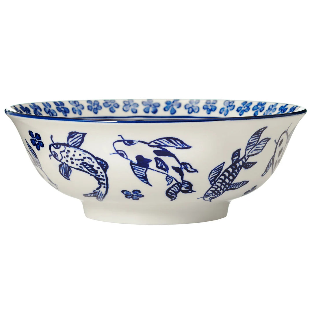Maison Neuve 8-Piece Porcelain Bowl Set with Chopsticks