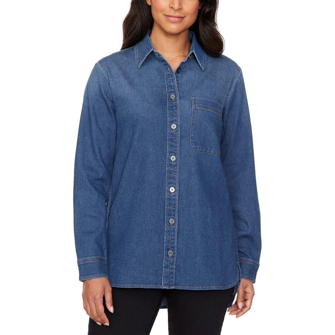 Buffalo - Chemisier en denim extensible