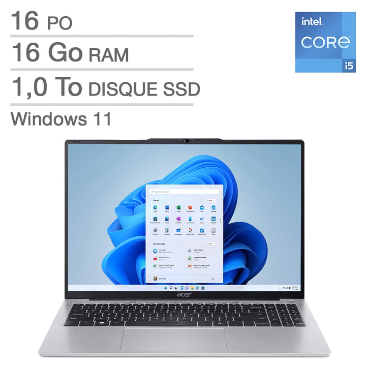 Acer - Aspire Lite 16.0-inch Laptop, Intel Core i5-1334U – 16 GB RAM, 1 TB SSD