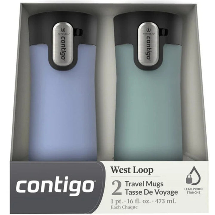 Contigo - Ensemble de 2 tasses de voyage West Loop de 473 mL (16 oz)
