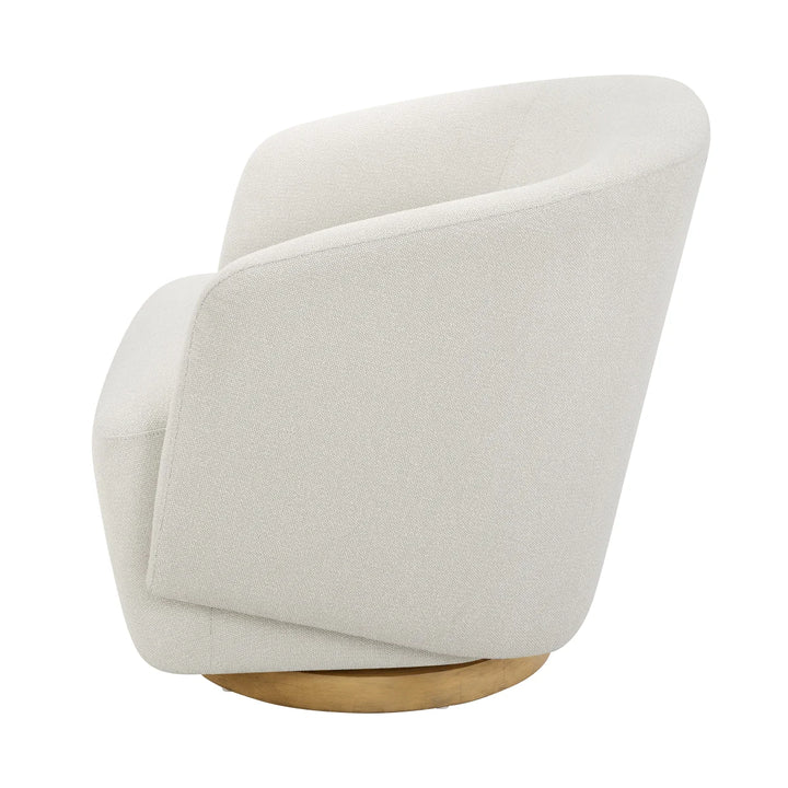 Henredon – Chaise pivotante en tissu Murphy