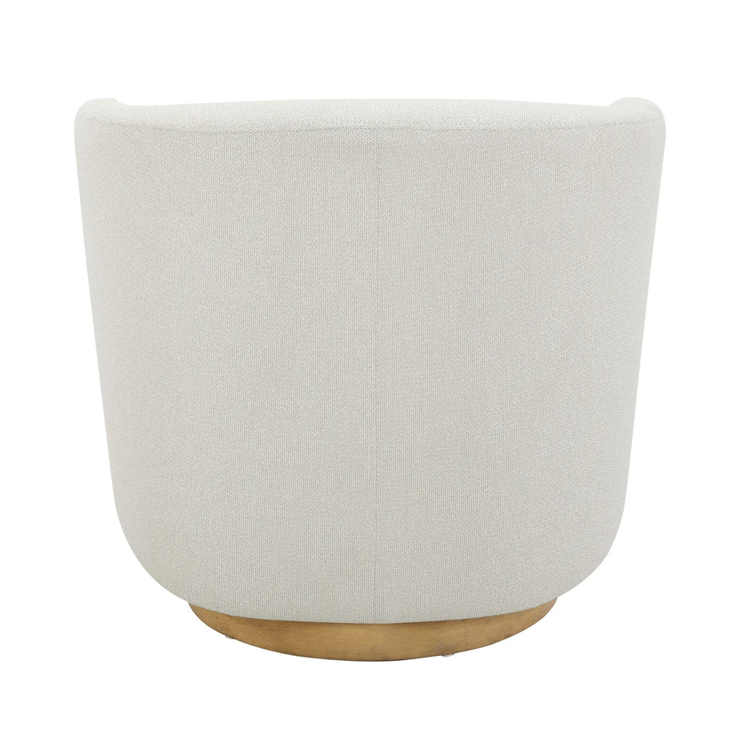 Henredon – Chaise pivotante en tissu Murphy