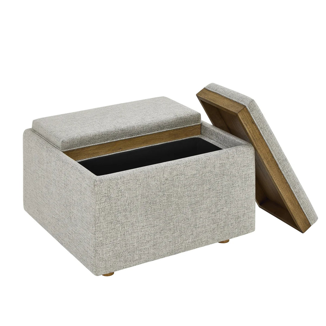 Thomasville - Fabric storage ottoman