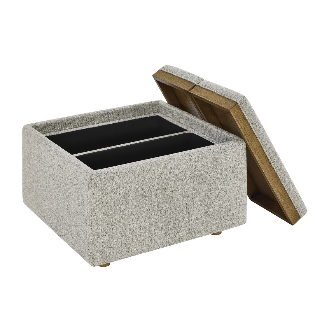 Thomasville - Fabric storage ottoman