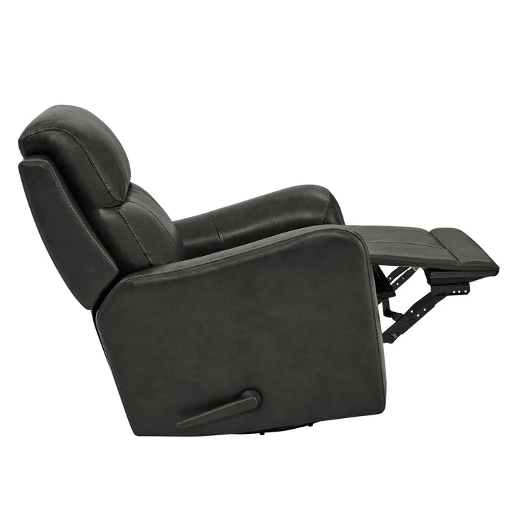 Barcalounger - Fauteuil inclinable pivotant en cuir