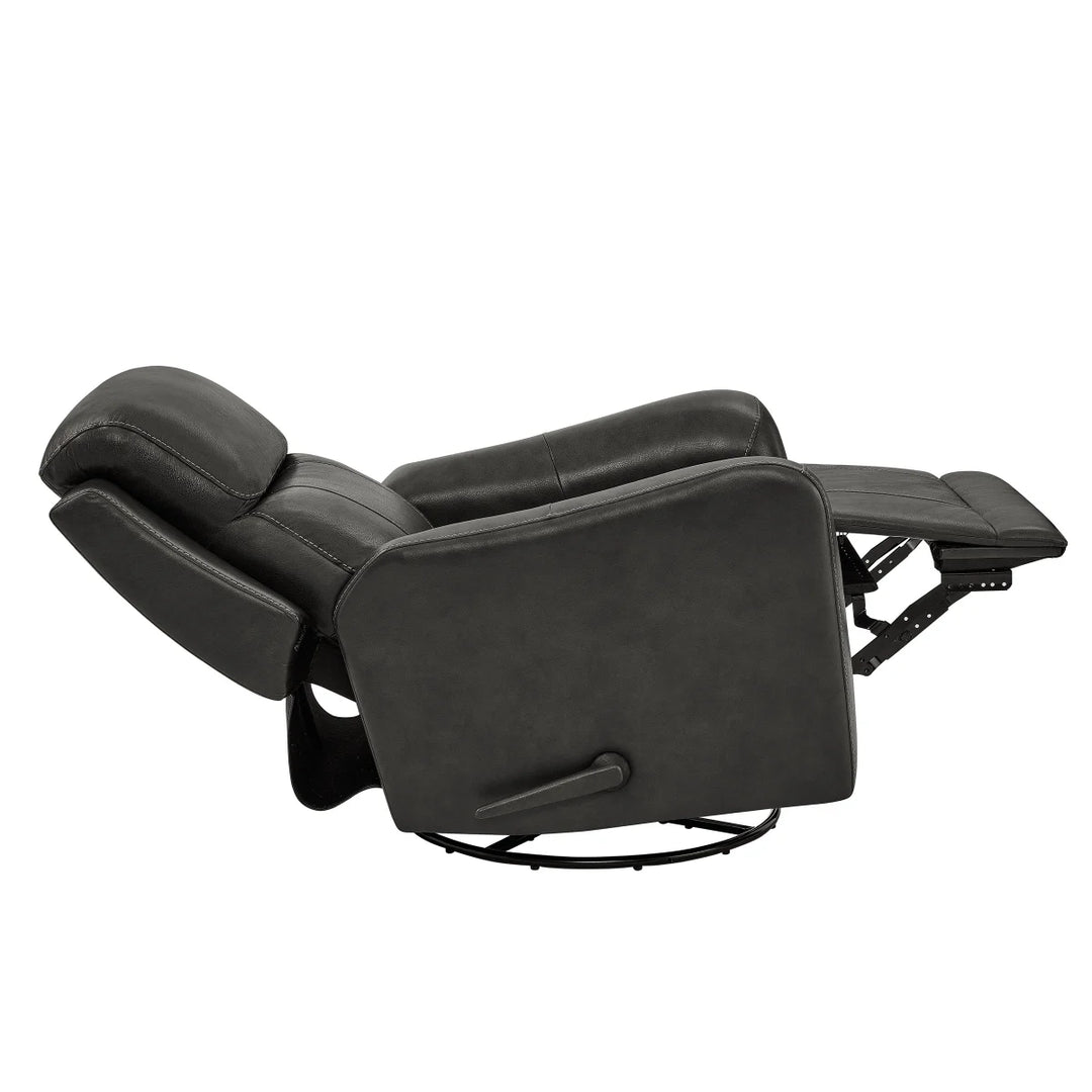 Barcalounger - Fauteuil inclinable pivotant en cuir