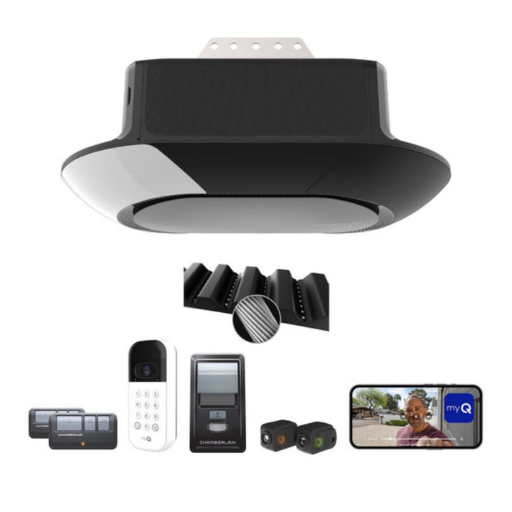 Chamberlain - Ouvre-porte de garage Wi-Fi ultra silencieux de 3/4 CV