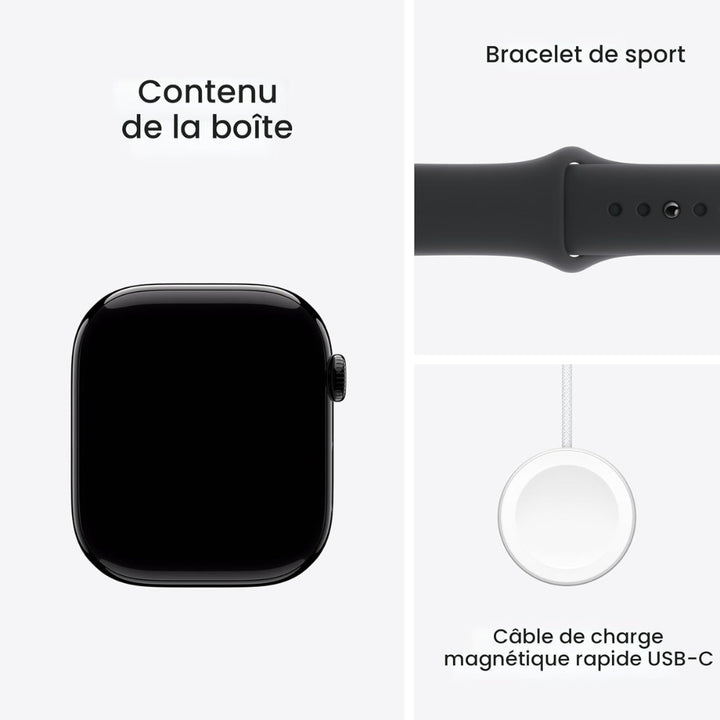 Apple Watch Series 10 (GPS) with Black Aluminium Case