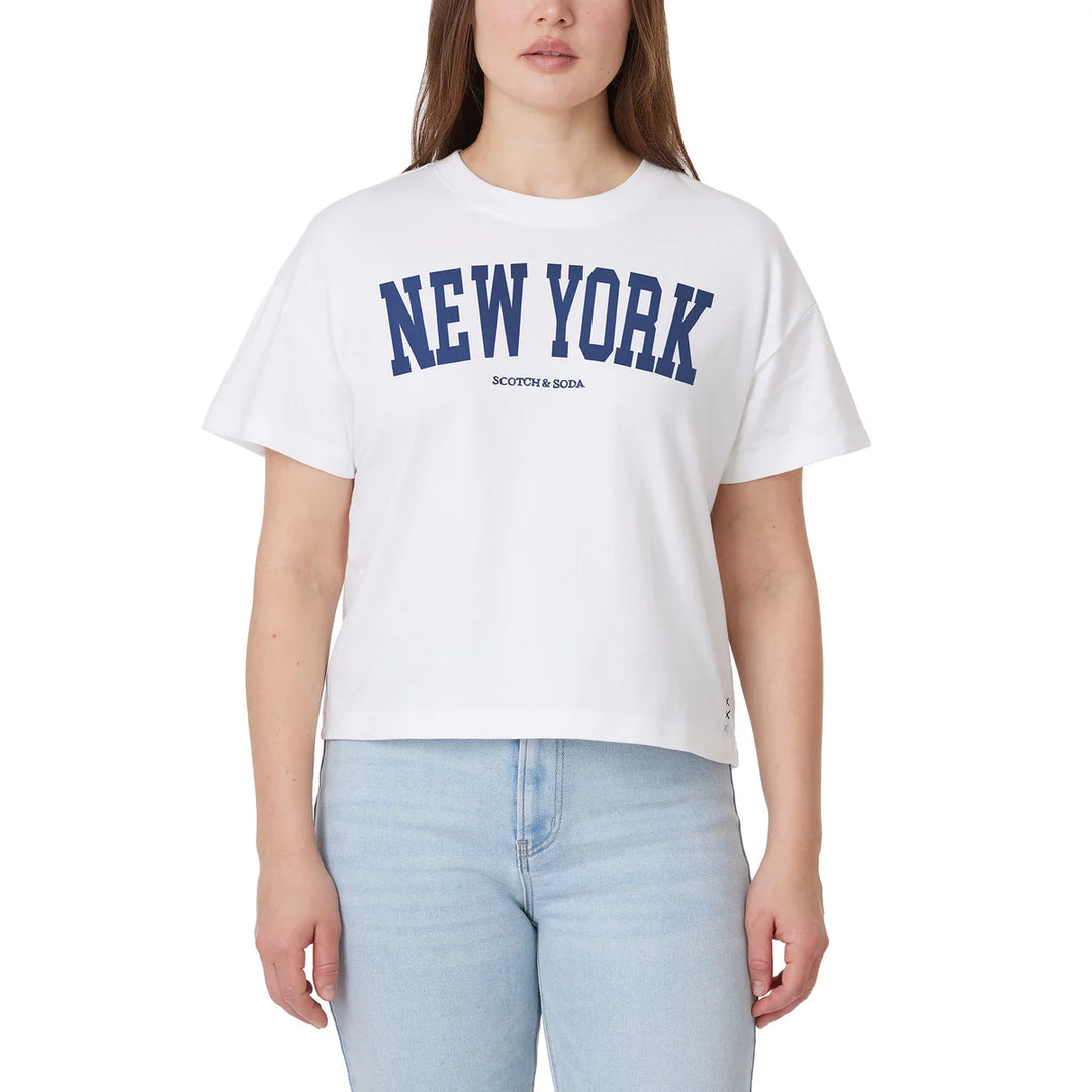 Scotch & Soda - Chandail carré avec motif urbain