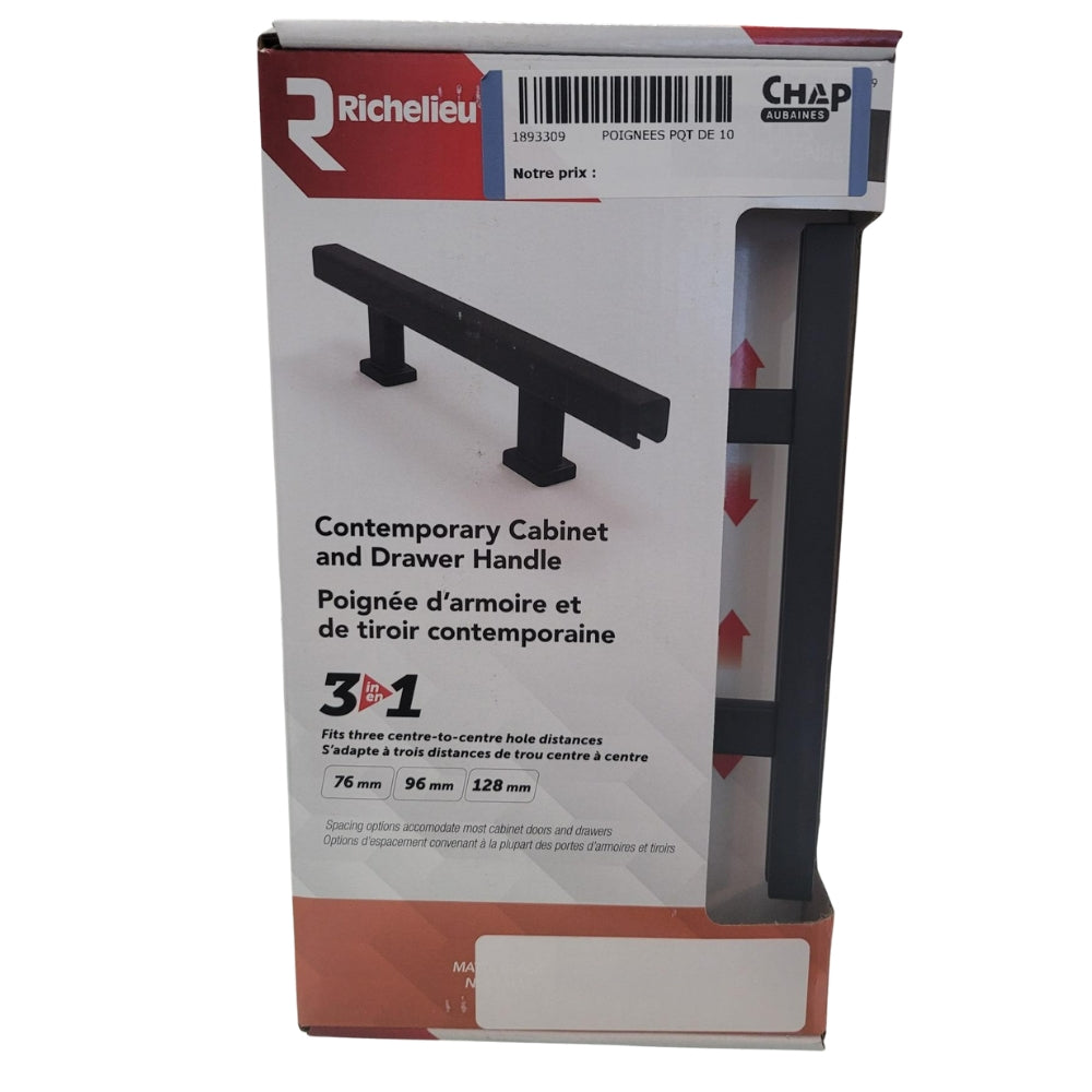 Richelieu Cabinet and Drawer Handle - 10-Pack