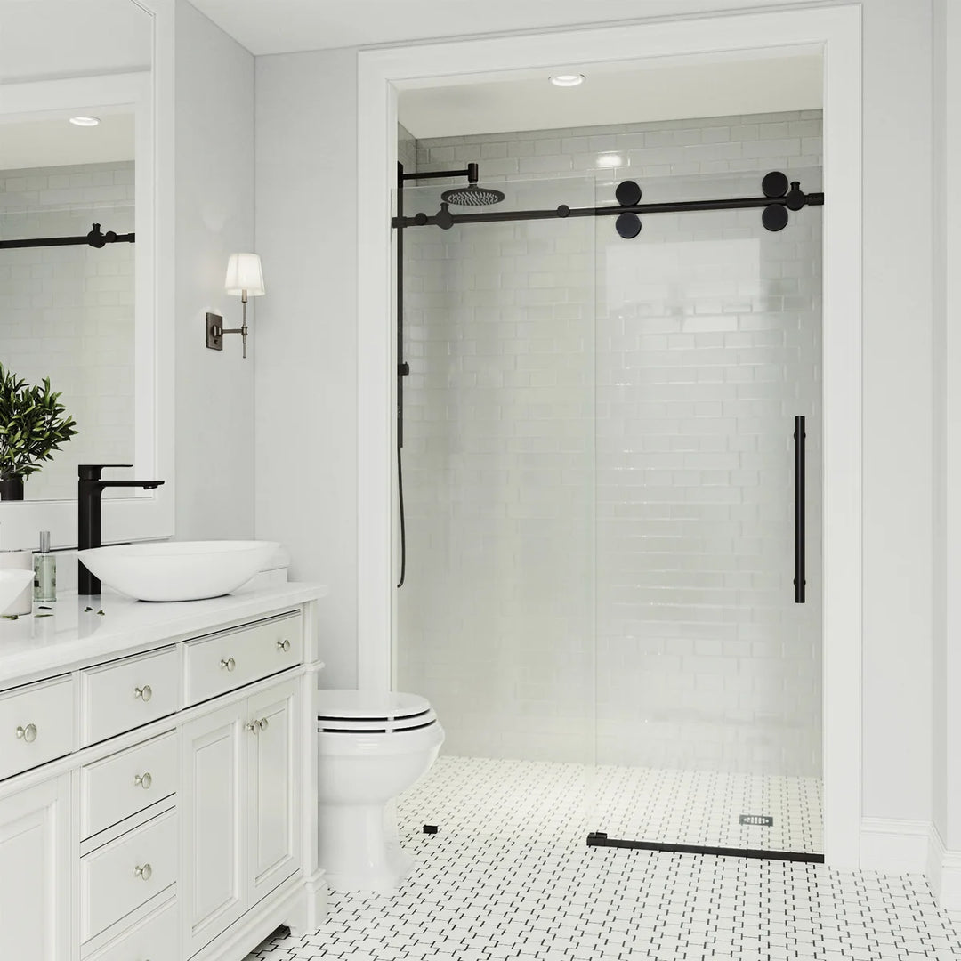 VIGO - Elan Adjustable Frameless Glass Sliding Shower Door