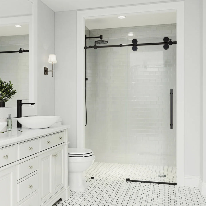 VIGO - Elan Adjustable Frameless Glass Sliding Shower Door