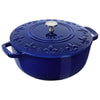 Staub - La Cocotte ronde en fonte Fleurs des Rois 3.6 L