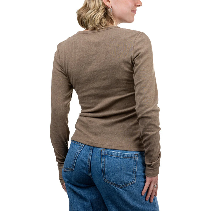Calvin Klein - Chandail henley en maille à manches longues